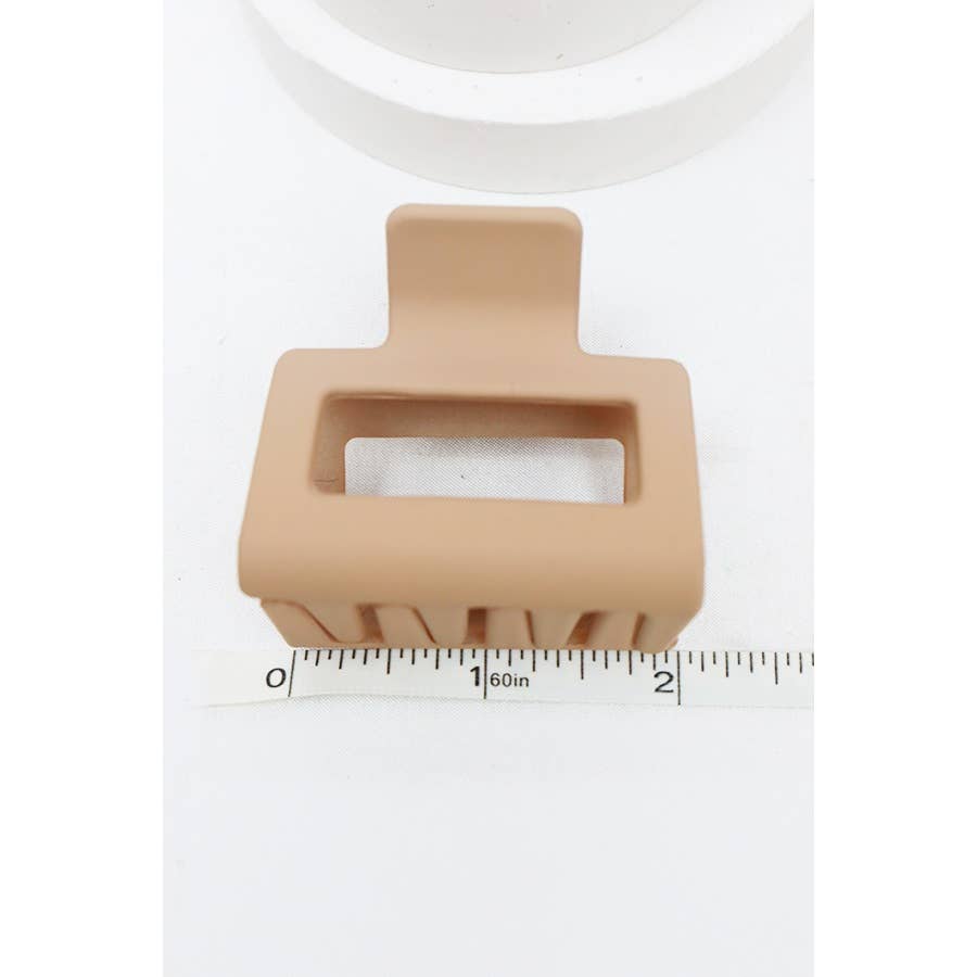 Matte About You hair clip in neutral brown, 2 inches, ideal for secure and stylish hair styling.