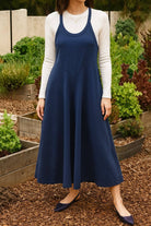 Every Day Escape Jumpsuit in navy, wide leg design perfect for casual outings and comfortable wear.