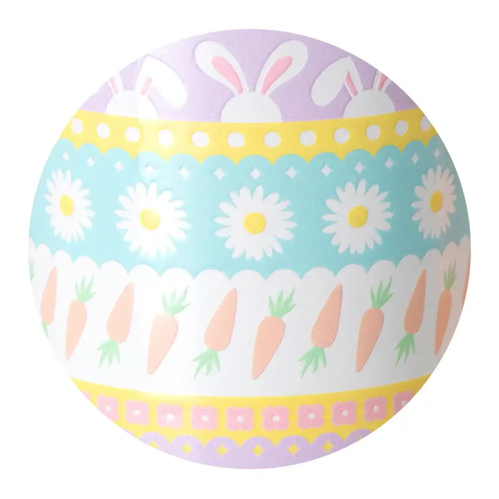 BUNNY TRAIL 22 OZ TRAVEL MUG - Swig Life featuring a colorful pastel design with bunnies, carrots, and flowers.