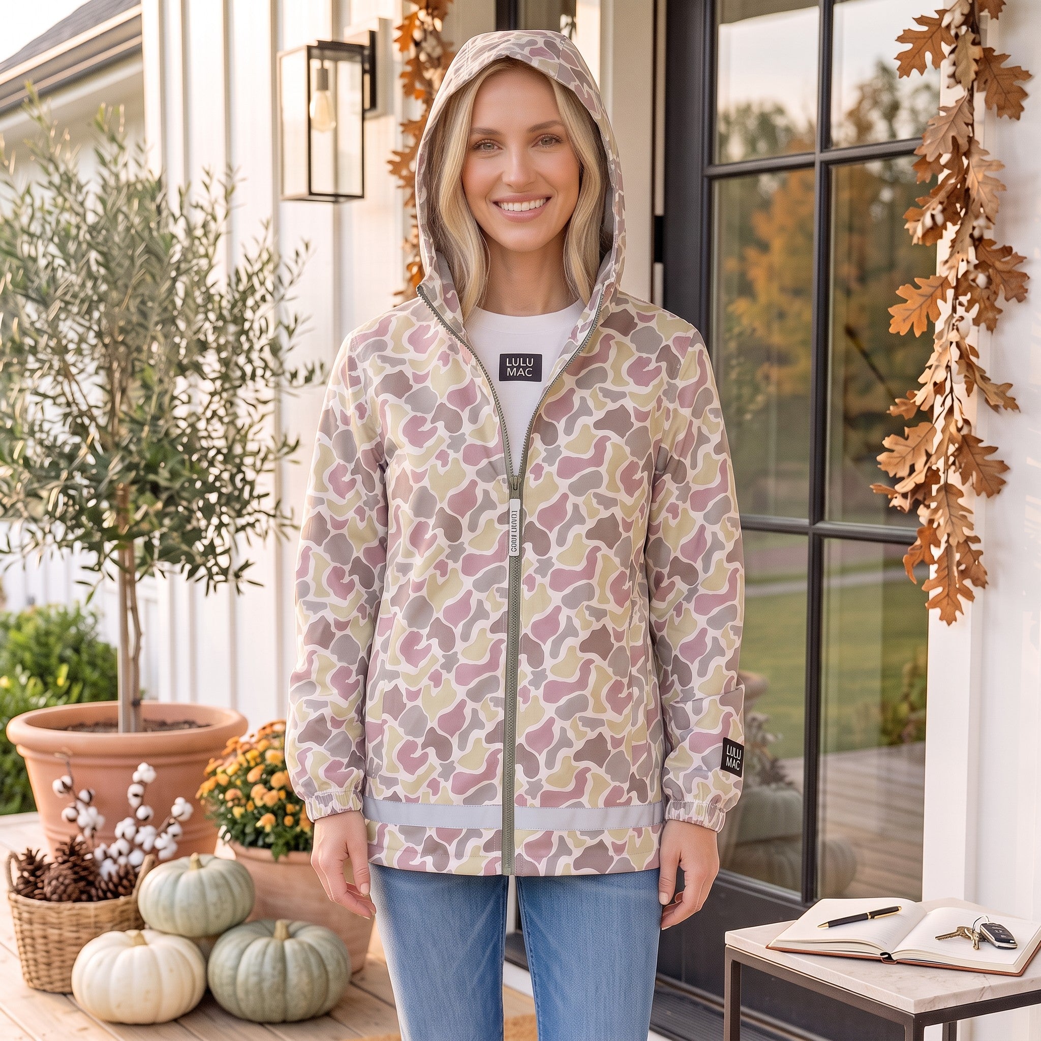 LULU MAC RAIN JACKET (Camo) – Teal Tiger Boutique