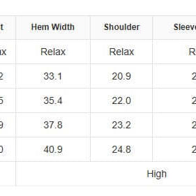 Size chart for TRIP TO REMEMBER Sweater including measurements for S, M, L, and XL in inches.