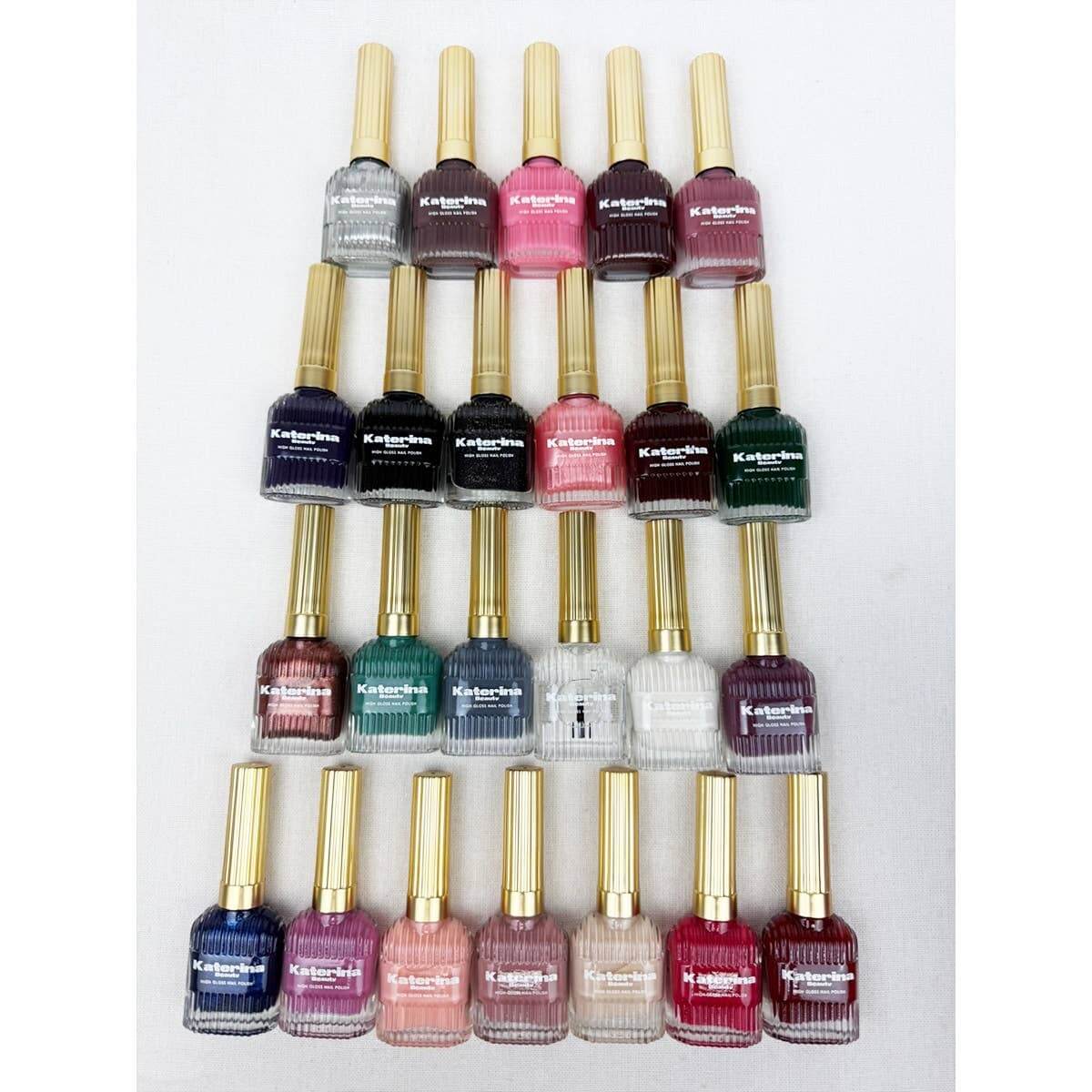 Variety of SHINE EFFECT nail polish bottles in vibrant shades for glossy, quick-dry salon-quality nails.