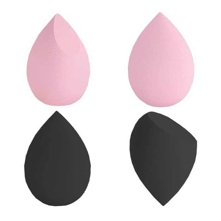 MISS LIL BLENDER SPONGES in pink and black, ultra-soft makeup sponges for flawless application.