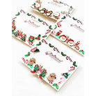 Cute Christmas Theme Sparkly Earrings set with festive designs for the holiday season.