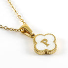 MONOGRAM MOMENTS NECKLACE with gold pendant featuring the letter P on an elegant chain.