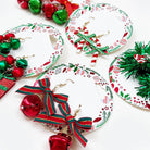 Christmas Theme Dangle Earring Set featuring assorted festive designs with bells and ribbons, perfect for the holiday season.