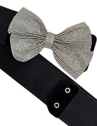 IT'S A CINCH - Belt by Teal Tiger Boutique $9.00 Add some sparkle to your waist with this adorable elastic belt featuring rhinestone bows. It's a cinch to elevate your style! Available in red, white, and black. One size fits small to large. Teal Tiger Bou