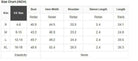 Size chart for CLOUD CHASER TOP showing measurements in inches for sizes S to XL.