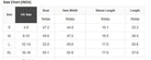 Size chart for FIERCE FOCUS TOP (pink) showing US sizes and measurements in inches.