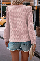 FEELING HAPPY Top - Pastel Pink by Little Daisy Closet $17.00 Looking for a top that will leave you Feeling Happy all day long? Look no further than this pastel pink textured cable knit top, with a quilted look. The puff sleeves add a touch of playfulness