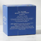 BLUE IRIS DUO BY SPONGELLE box displaying benefits and instructions for beauty treatment.