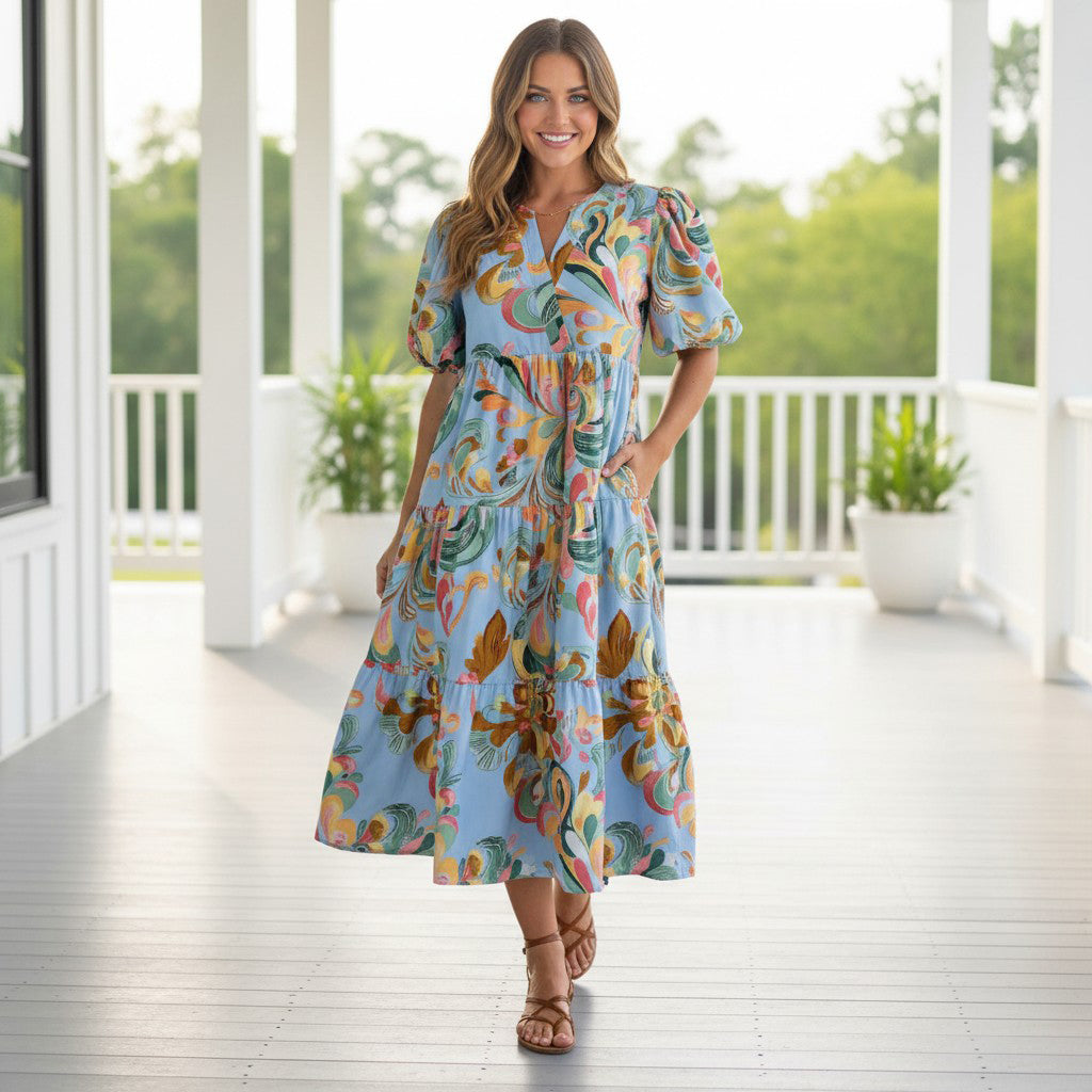 PAINT THE SKY DRESS, Large