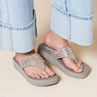Sparkling Napoli Glitz Sandals by Very G featuring rhinestone straps and cushioned footbed for comfort.