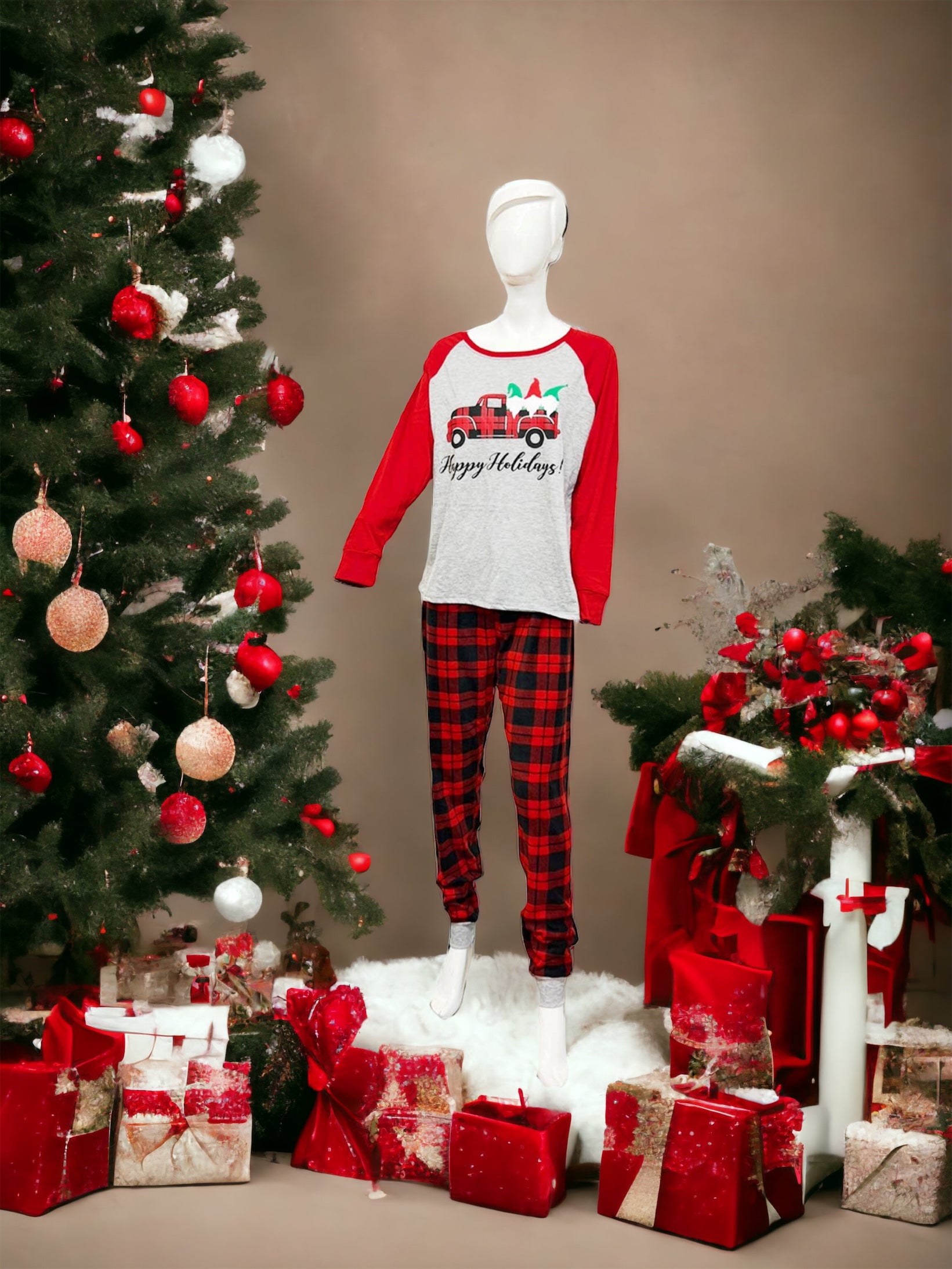 Gnometown Christmas PJ's by TAPA fashion $8.00 Tis the season to be cozy in our Gnometown Christmas PJ's 2-piece pajama sets! Get your bae the matching set, too! Both women's and men's sizes available! Sizes: Small to 3X in Ladies and Medium to 2X in Mens