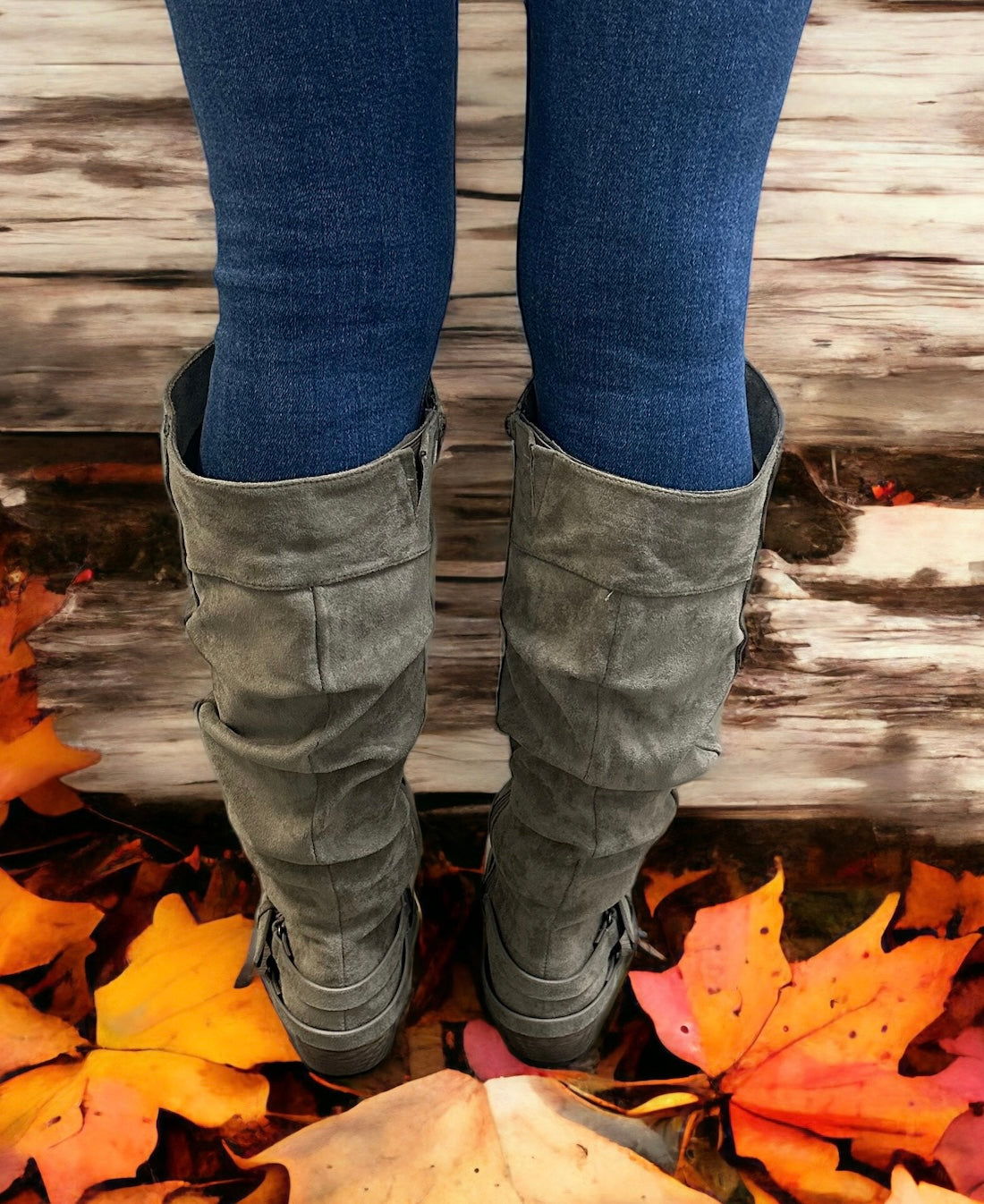 Blitz Gray Boot by Very G by Very G $45.00 Strut in style with Very G's Women's Blitz Boot in neutral gray goes with everything!! Enjoy comfy cushioning while you turn heads with every move. Don this sleek suede-esque stunner with the glossy silver buckle