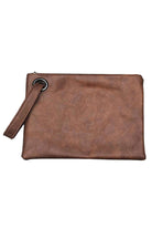 Chic Oversized Brown Vintage Clutch Bag - Shop Now! by Teal Tiger Boutique $24.00 Discover comfort, style, and trend with our 13 X 9 inch vintage clutch handbag. Perfect for your essentials, it's a must-have from our boutique collection. Teal Tiger Boutiq