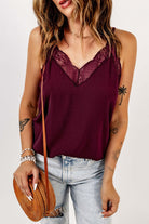 Trendy Maroon Cami - Comfort & Style | Boutique Essential by Vivian-Lu $20.00 Discover ultimate comfort and style with our IT WAS MAROON Cami. Luxurious lace, racerback design, and soft fabric make it a trendy boutique staple. Teal Tiger Boutique