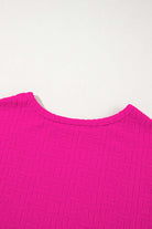 Stand Out: Hot Pink Blouse for Comfort & Style by Vivian-Lu $25.00 Shop our trendy boutique for the Tickled Pink Top. Experience unmatched comfort and style with its unique texture, relaxed fit, and chic design. Teal Tiger Boutique