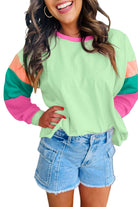 Lime Sorbet Top - Comfort & Style in Trendy Design by Vivian-Lu $26.00 Discover boutique charm with our Lime Sorbet Top. Enjoy effortless comfort and trendy style with a playful color block design and relaxed fit. Teal Tiger Boutique