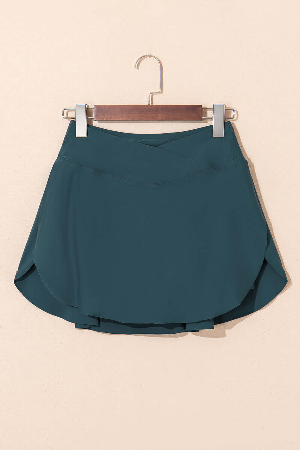 SeaGlass Serve Skort in sea green, high-waist, pocketed design, perfect for swim and casual wear.