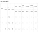 Size chart for Woodland Walks Dress including measurements for small, medium, and large sizes in inches.