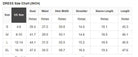 Size chart for LIMITLESS LIVING MIDI DRESS showing measurements in inches for S, M, L, and XL sizes.