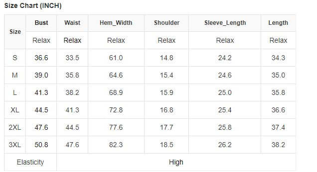 Size chart for VIBRANT VELVET Dress by Vivian-Lu, showing measurements in inches for bust, waist, hem, shoulder, sleeve, and length.