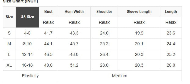Size chart for FARMHOUSE FIR PULLOVER showing bust, hem width, shoulder, sleeve length, and overall measurements.