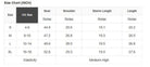 Size chart in inches for FROM THE HEART PULLOVER, detailing sizes S to XL with bust, shoulder, sleeve length, and overall length.