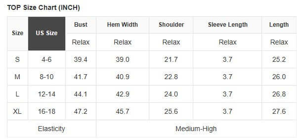 WILD GRACE 2 PC PANTS SET size chart with bust, hem width, shoulder, sleeve length, and length measurements.