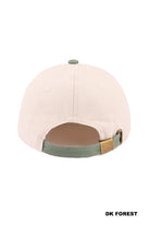 Back view of the SORRY ABOUT MY HUSBAND HAT (6 colors) showcasing the cream base and adjustable strap.