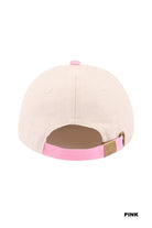 Back view of the SORRY ABOUT MY HUSBAND HAT (6 colors) in pink, showing its comfortable design and adjustable strap.