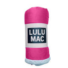 LM-BK LULU MAC BLANKET PINK wrapped and ready to provide warmth and comfort with soft-touch finish and plush sherpa lining.
