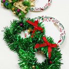 Colorful Christmas Theme Dangle Earring Set featuring festive designs and decorations for a joyful holiday look.