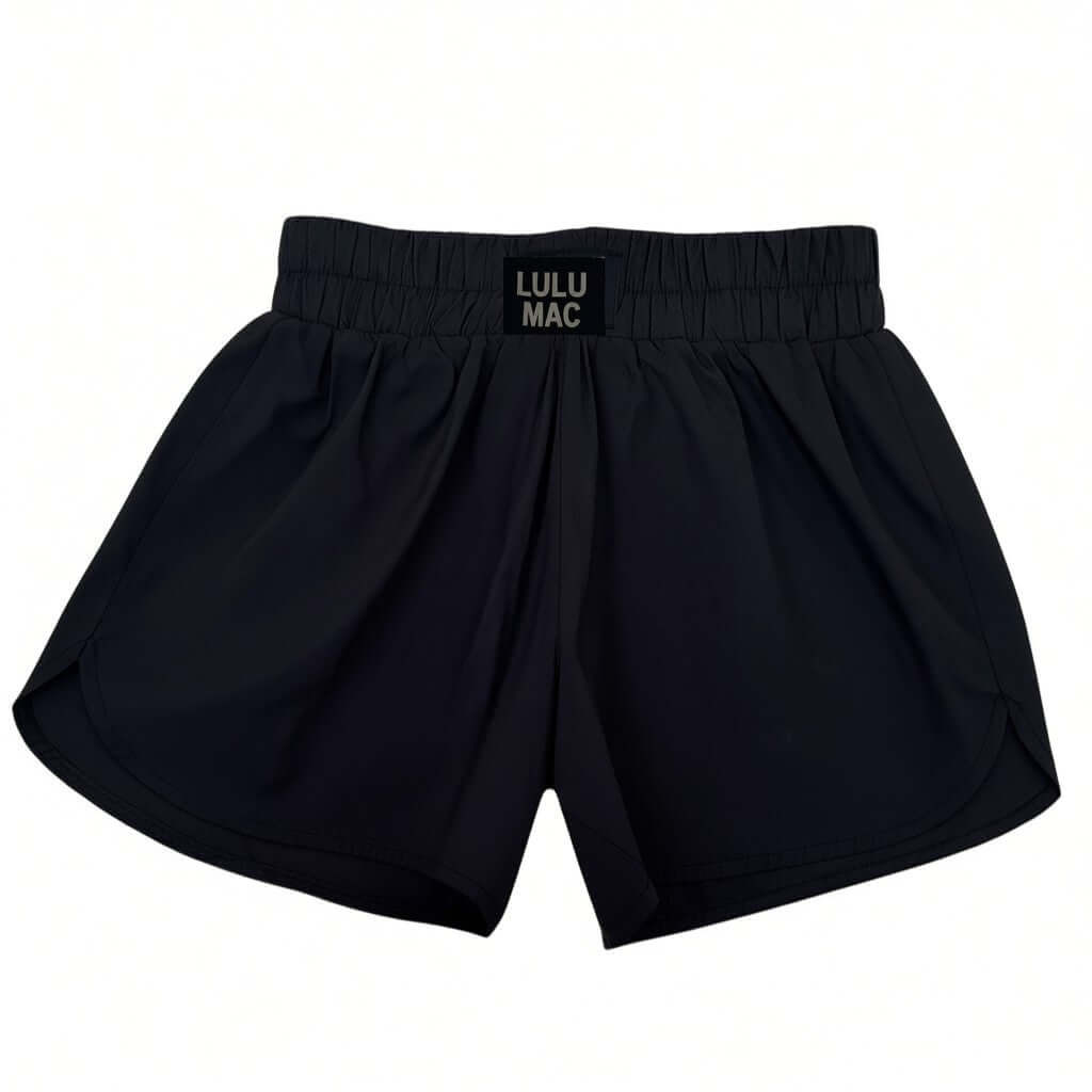 LULU MAC ACTIVE SHORTS (black) - lightweight athletic shorts for workouts and leisure