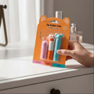 HAPPY LIPS COLLECTION 3 pack by SPALIFE includes hibiscus, mango, and coconut flavored lip balms in a fun pack.