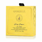 BEYOND CLEANSING HONEY BLOSSOM by Spongelle body wash infused buffer packaging in yellow with floral design.