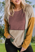 CAMPFIRE CUTIE Top by Little Daisy Closet $34.00 This long sleeve top is the perfect addition to any outfit with its soft and stretchy knit fleece fabric and modern color-block design. The exposed seam detailing adds a unique touch, making it a standout p